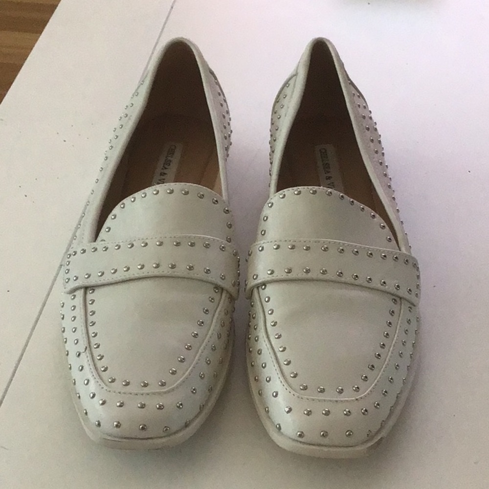 White loafers